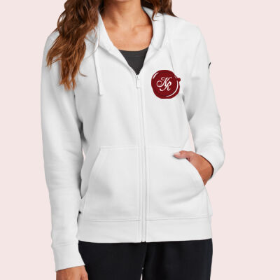Women's Club Fleece Sleeve Swoosh Full Zip Hoodie - King's Ransom Thumbnail